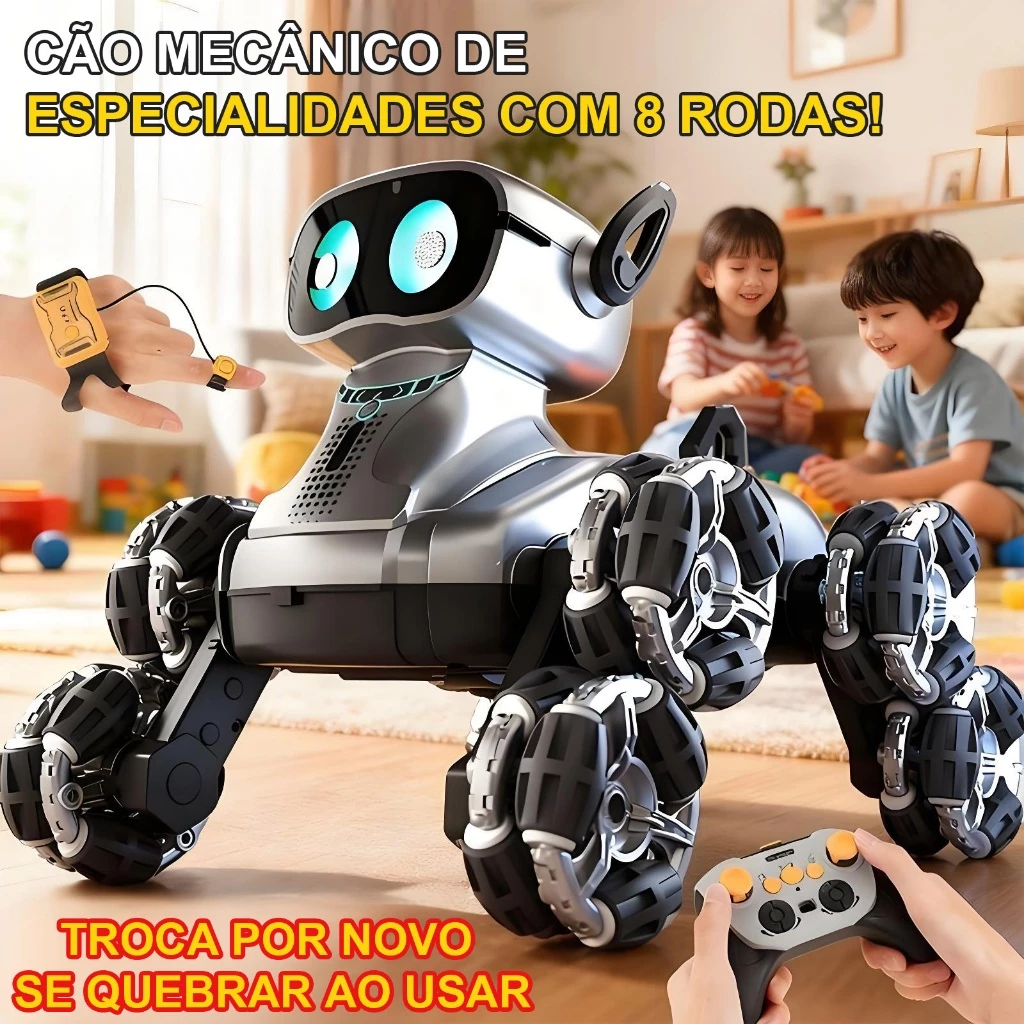 Cachorro Robô Inteligente com Controle Remoto